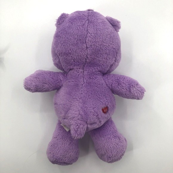 Care Bears Share Bear Purple Plush Lollipop Tummy Stuffed Animal 2002 TCFC 12" - Picture 7 of 12